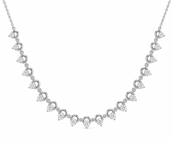 Collana Crivelli Donna in Oro bianco Diamante 0.51 Ct 370-NX6729 - 370-NX6729